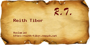 Reith Tibor névjegykártya